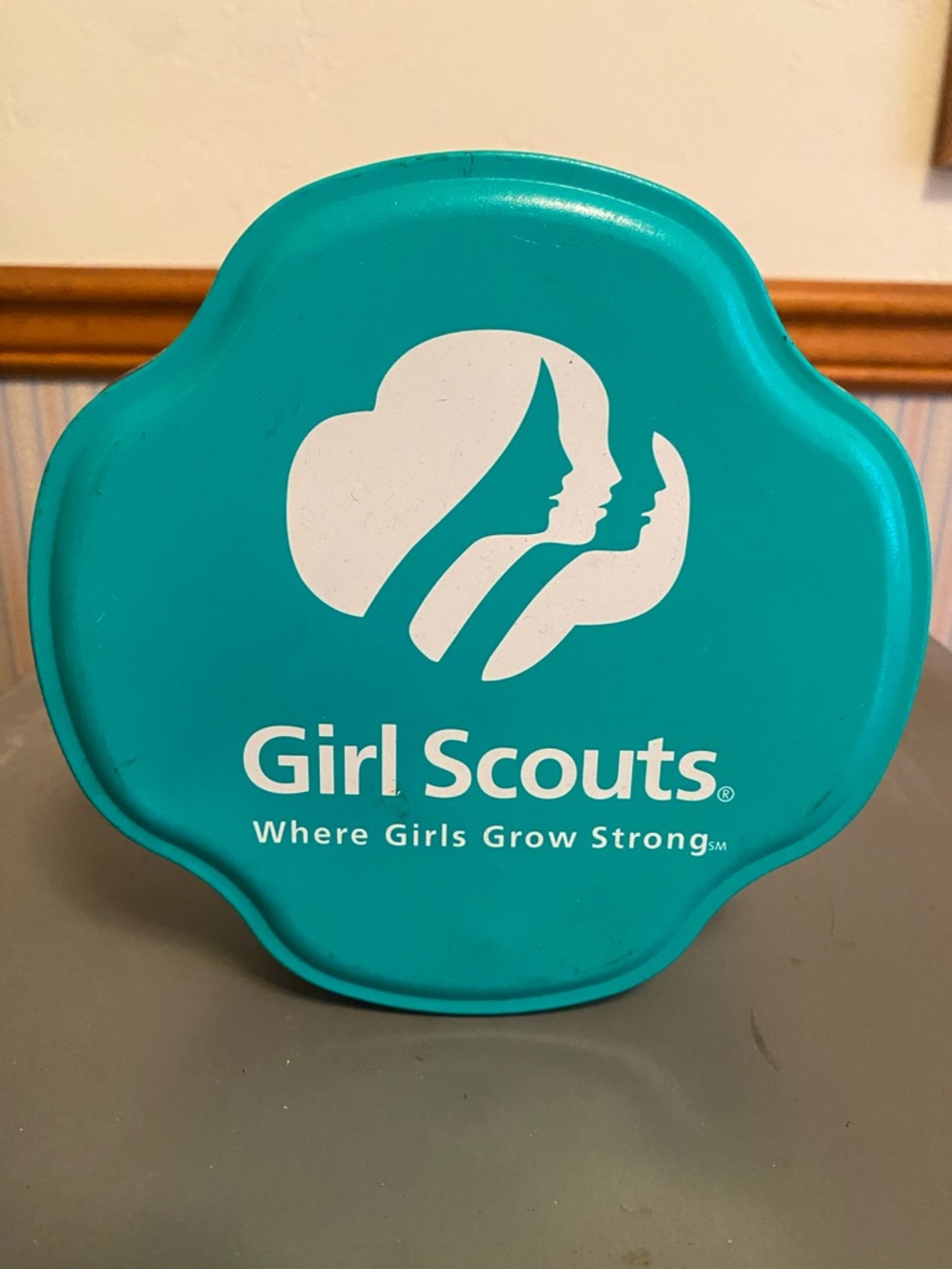 Girl Scouts Logo Tin - Teal White